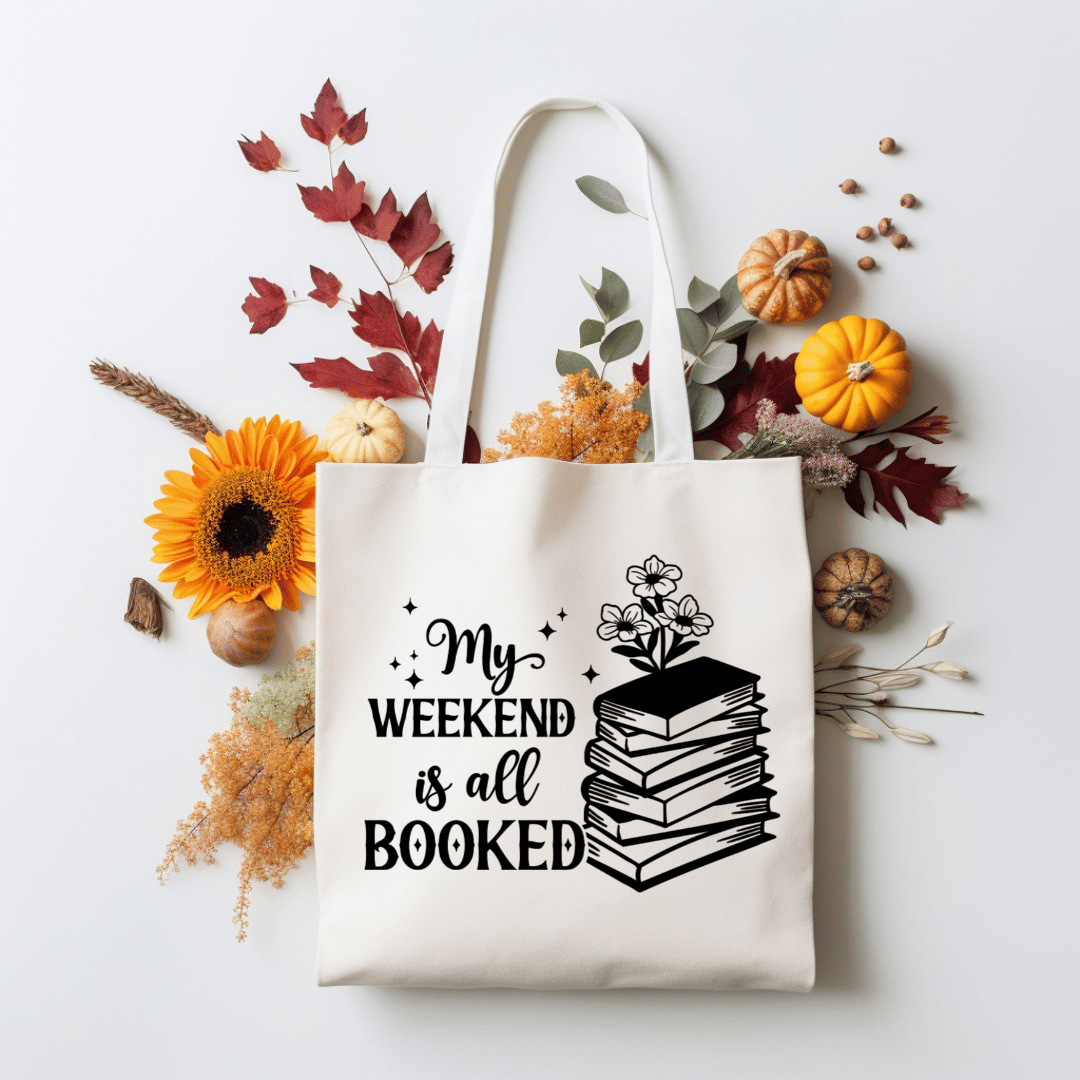 My Weekend is All Booked Canvas Tote Bag