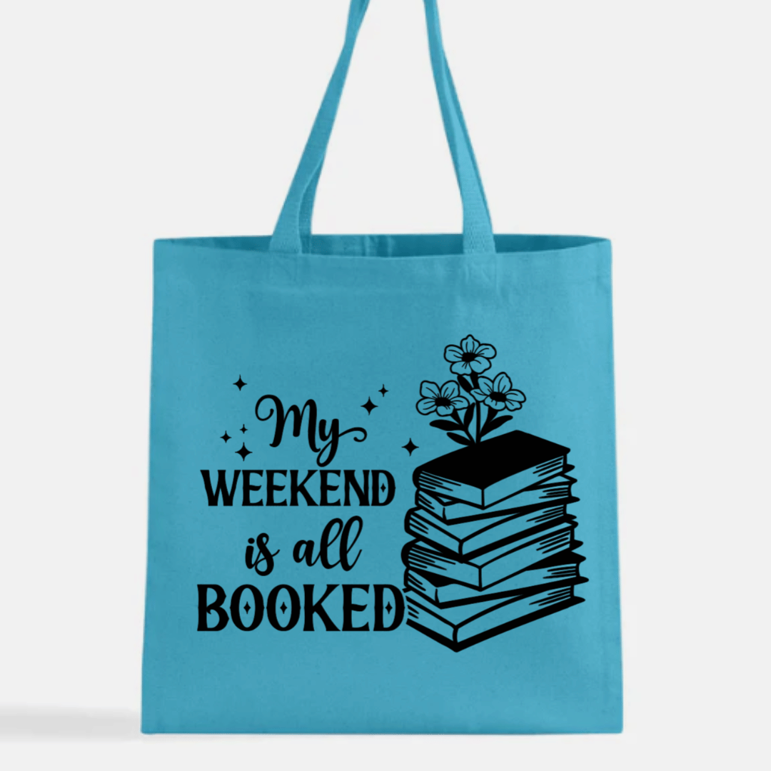 My Weekend is All Booked Canvas Tote Bag