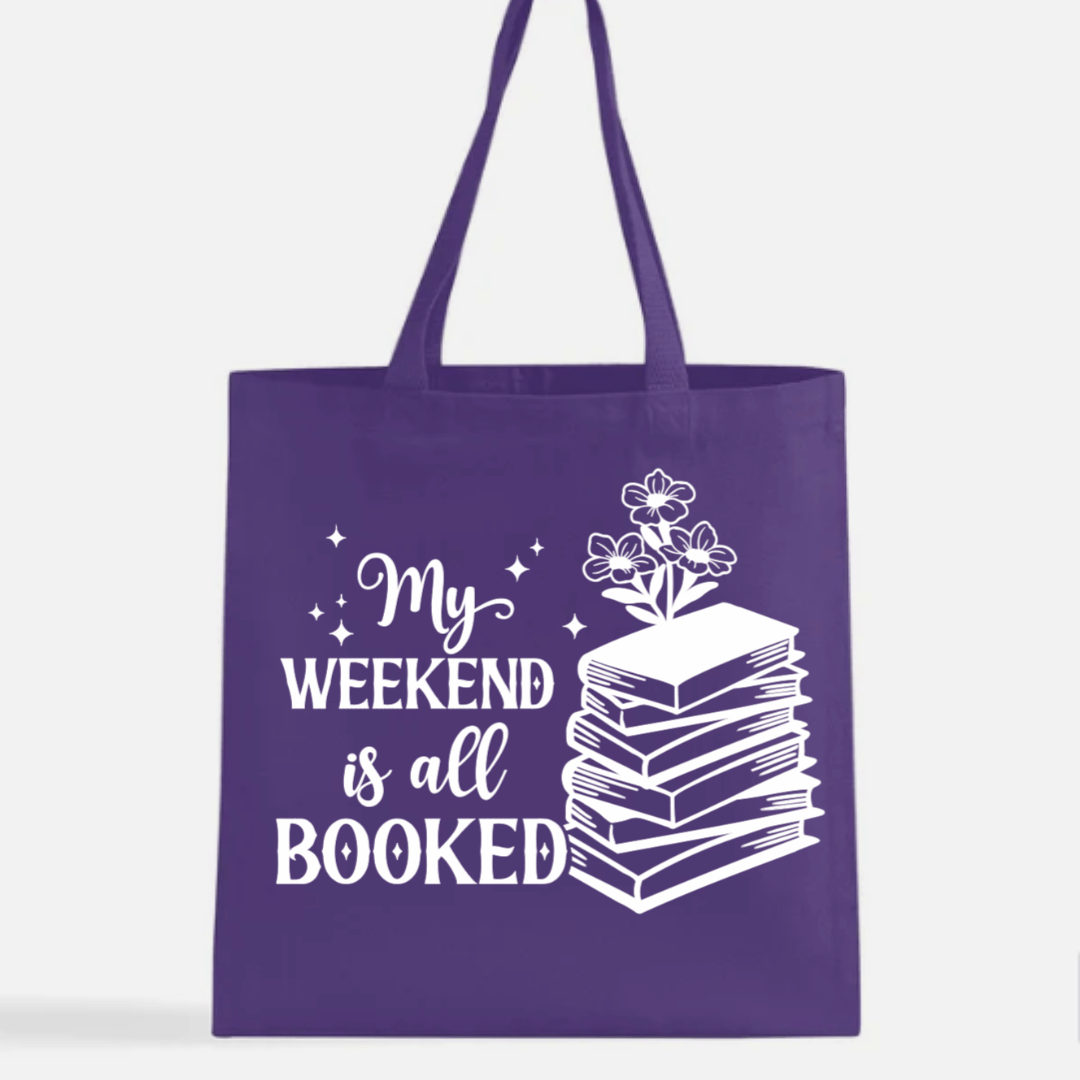 My Weekend is All Booked Canvas Tote Bag