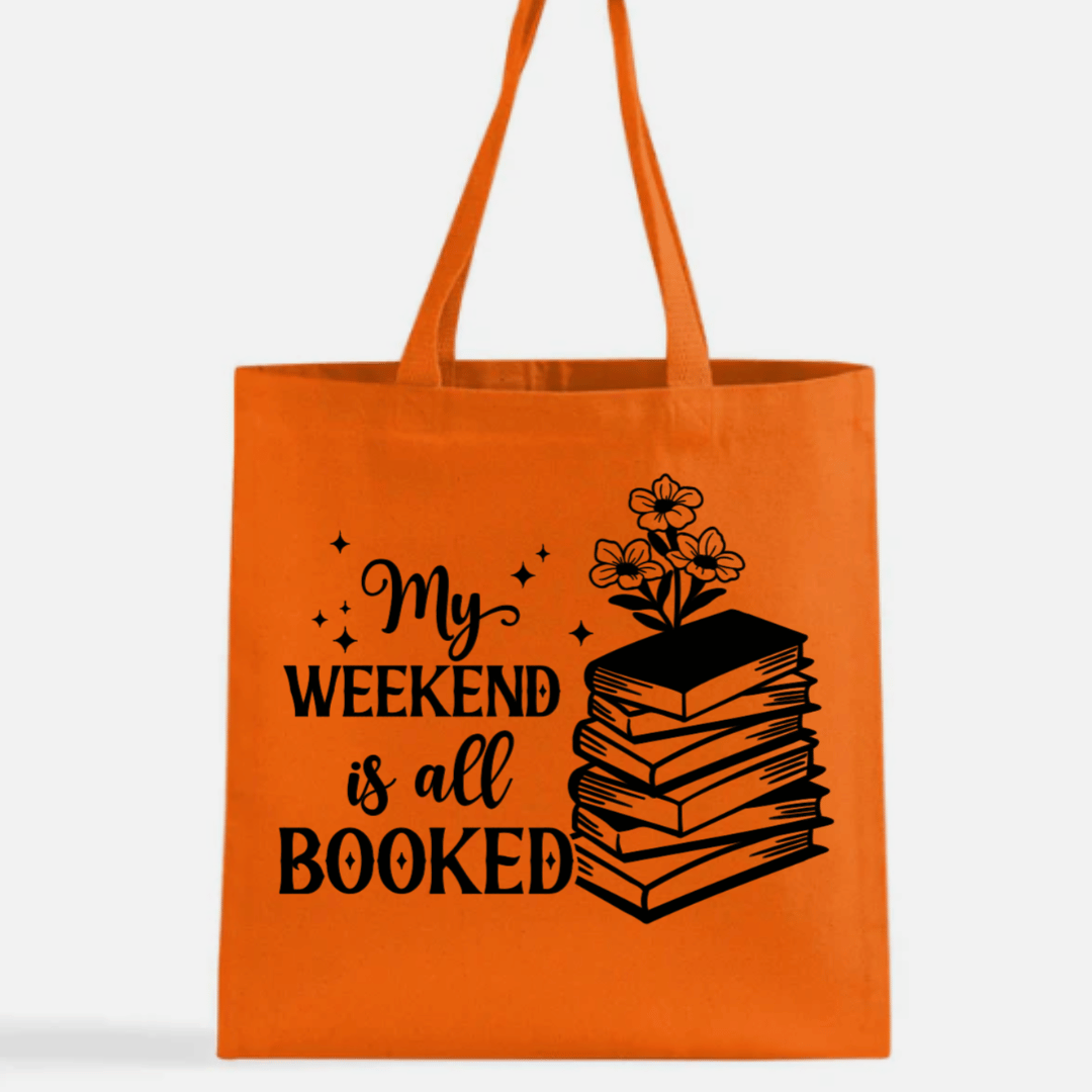 My Weekend is All Booked Canvas Tote Bag
