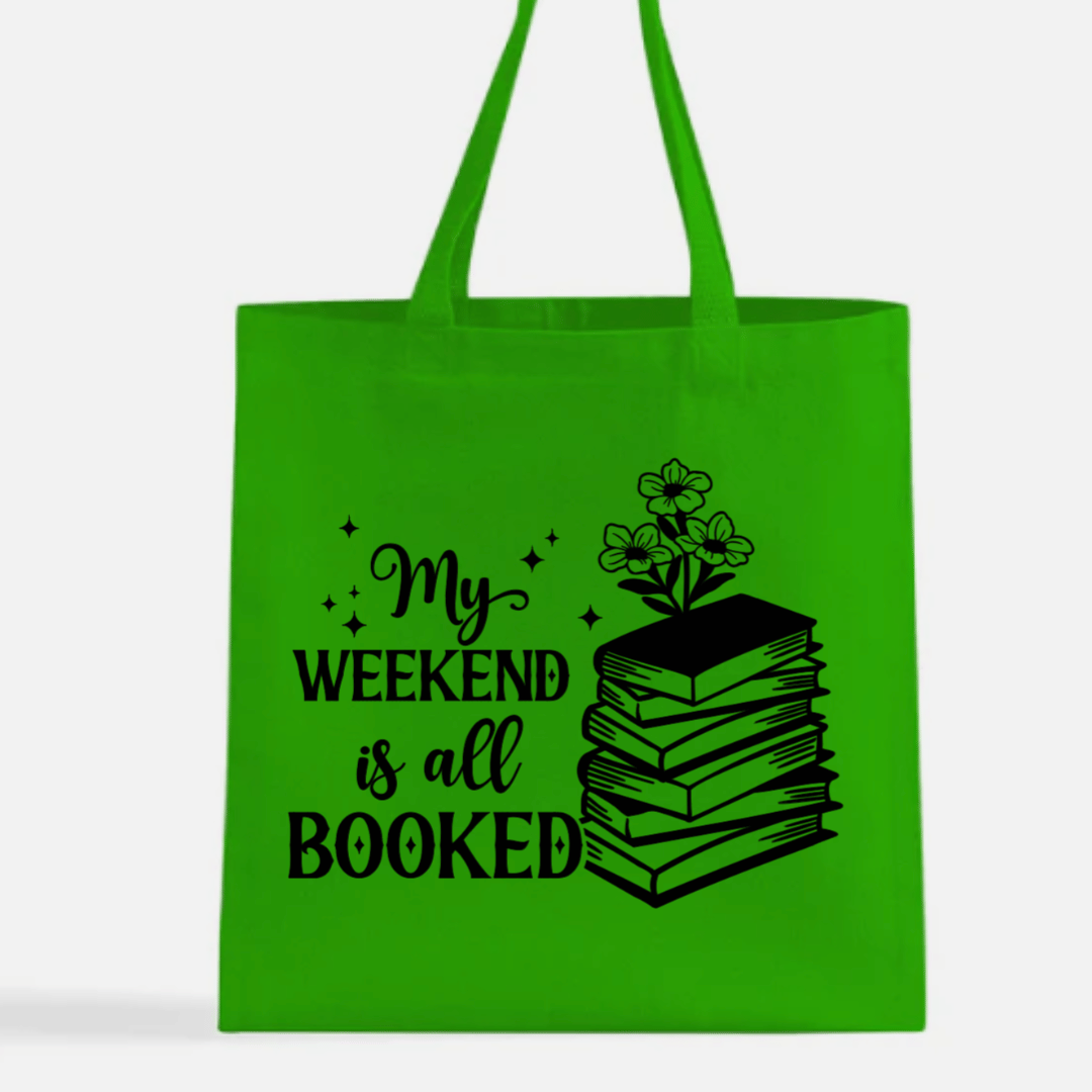 My Weekend is All Booked Canvas Tote Bag
