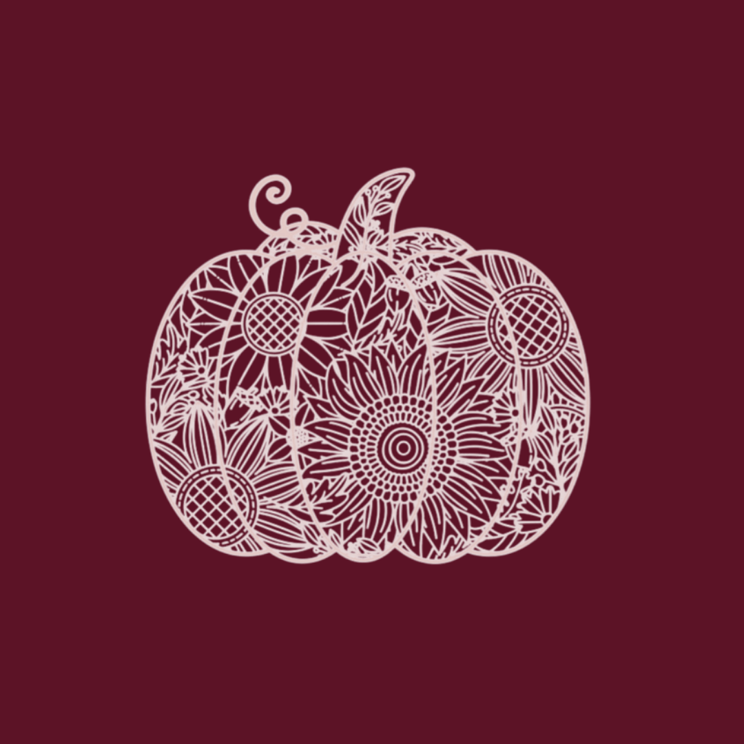 Floral Pumpkin Mandala T-Shirt