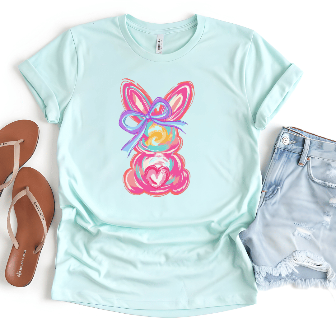 Colorful Painted Easter Bunny T-Shirt