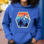 Retro Mountain Patch Hoodie