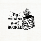 My Weekend is All Booked Canvas Tote Bag