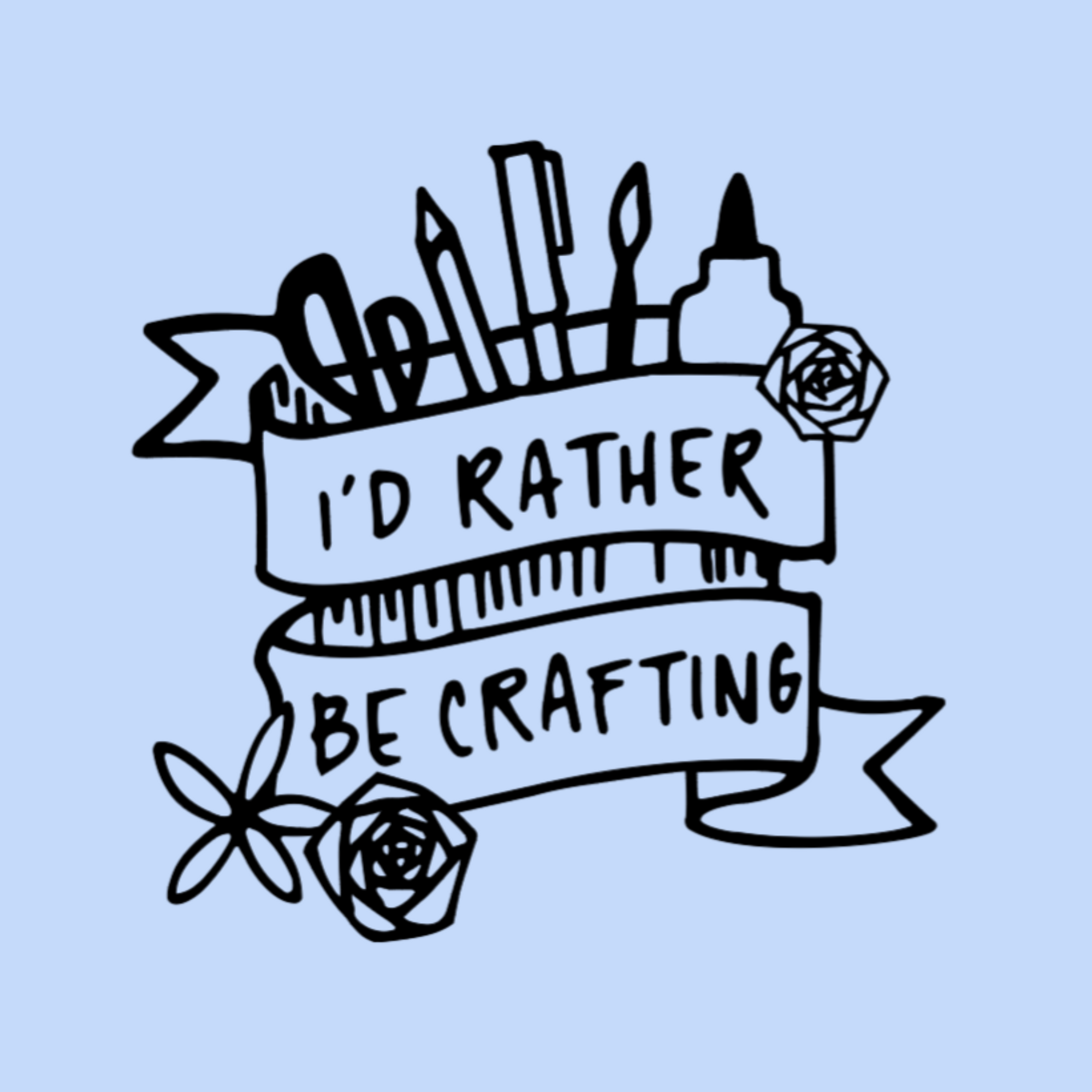 I'd Rather Be Crafting T-Shirt