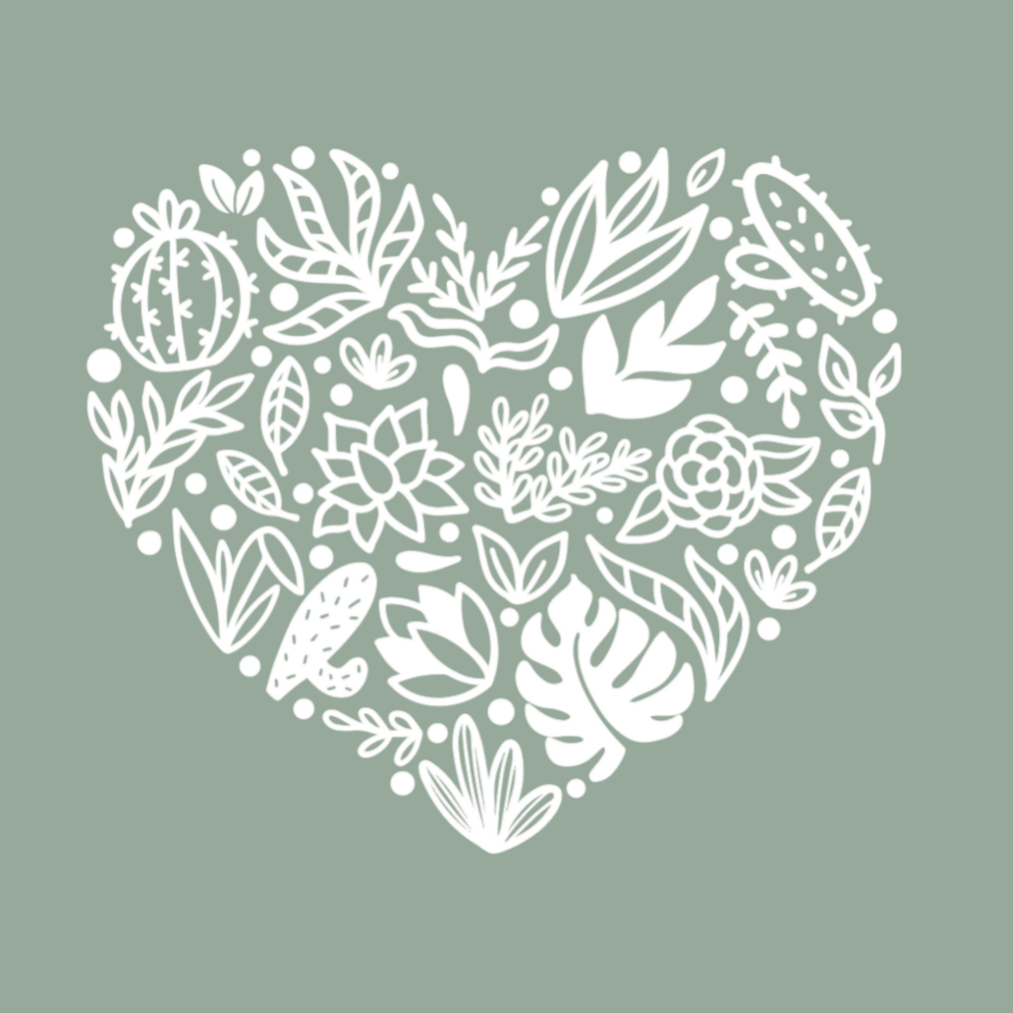 Botanical Heart Plant Lover T-Shirt