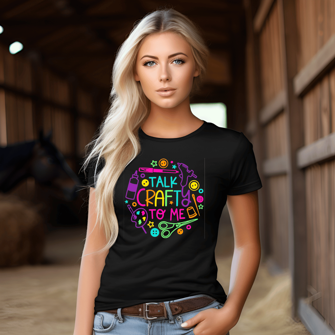 Colorful Talk Crafty To Me T-Shirt