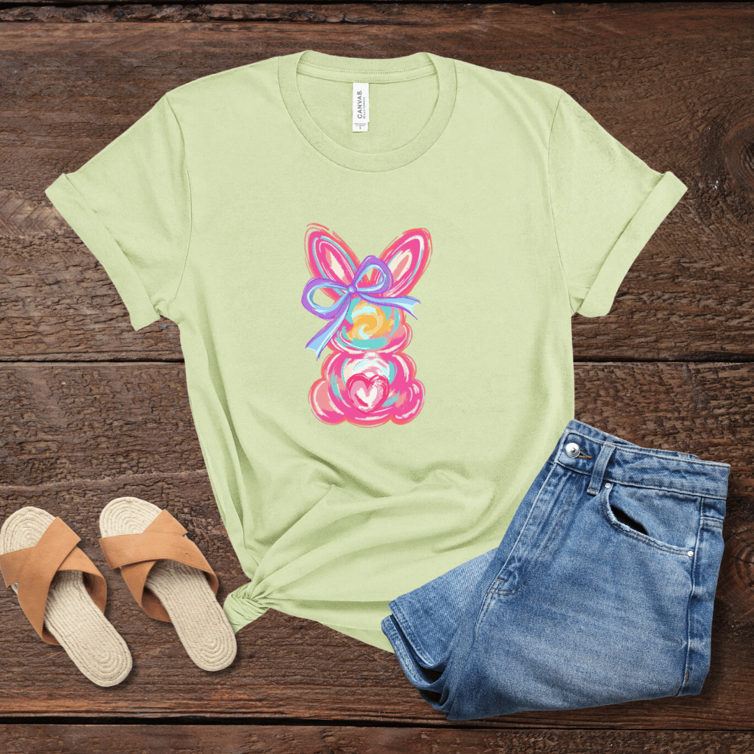 Colorful Painted Easter Bunny T-Shirt