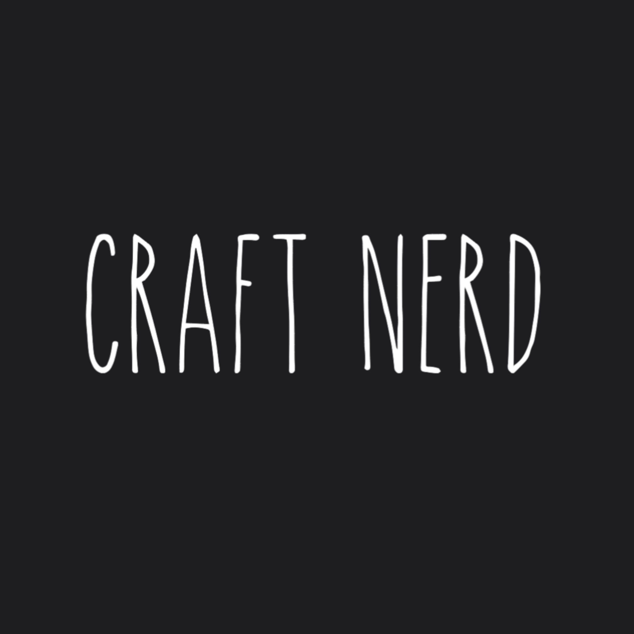 Black background with 'CRAFT NERD' text in white