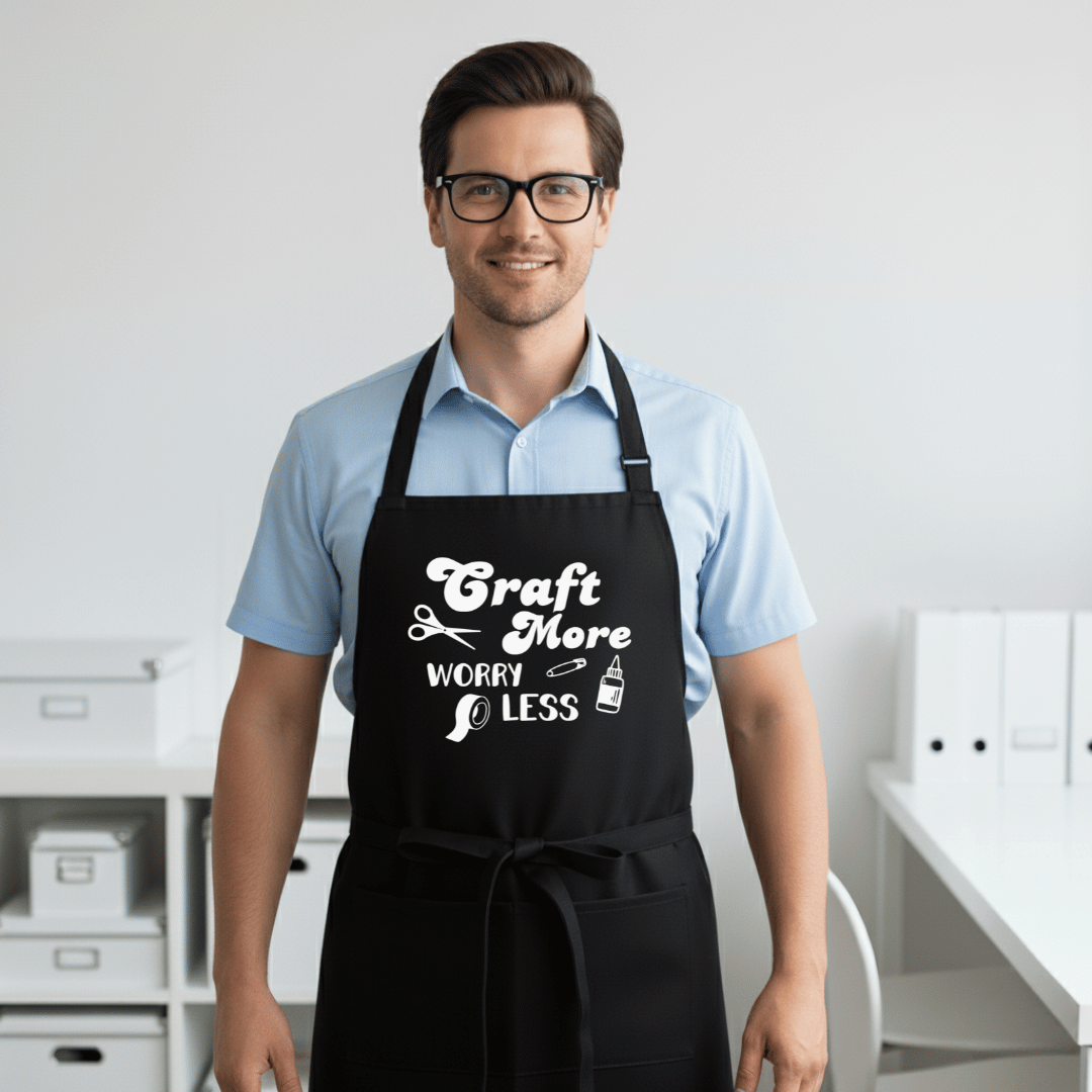 Craft More Worry Less Apron