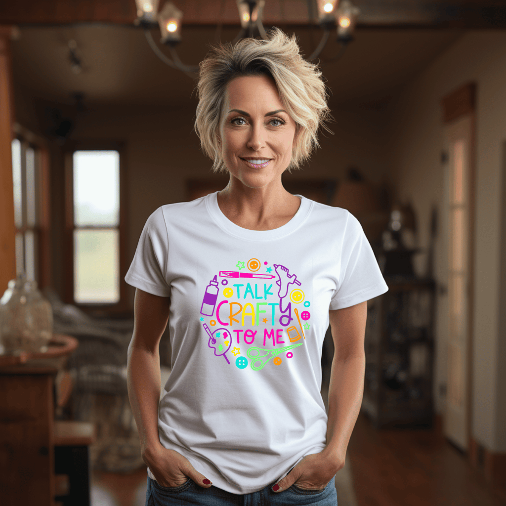 Colorful Talk Crafty To Me T-Shirt