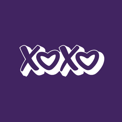 XOXO Valentine's Day Hoodie - Hugs and Kisses Heart Design