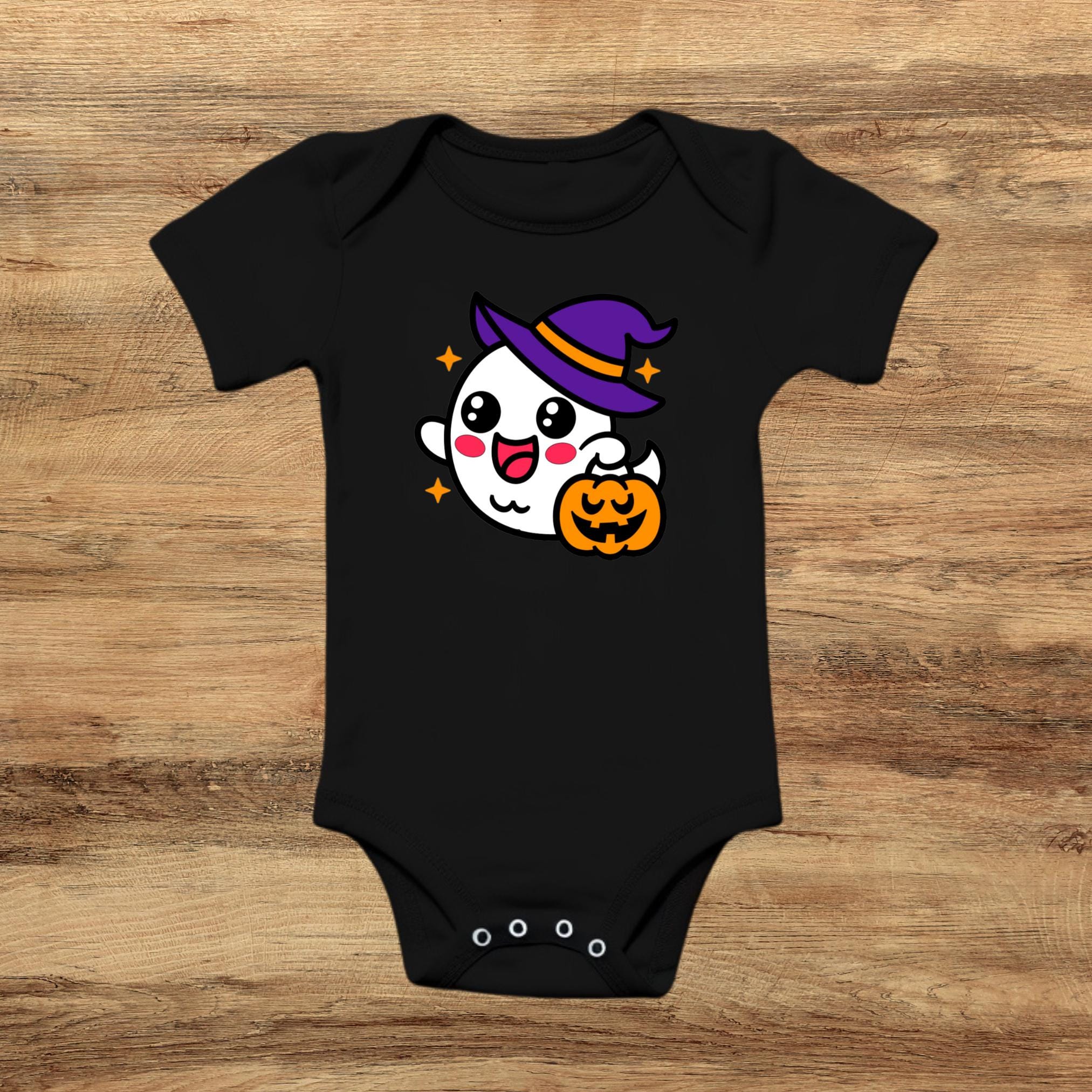 Halloween Ghost Witch Baby Bodysuit