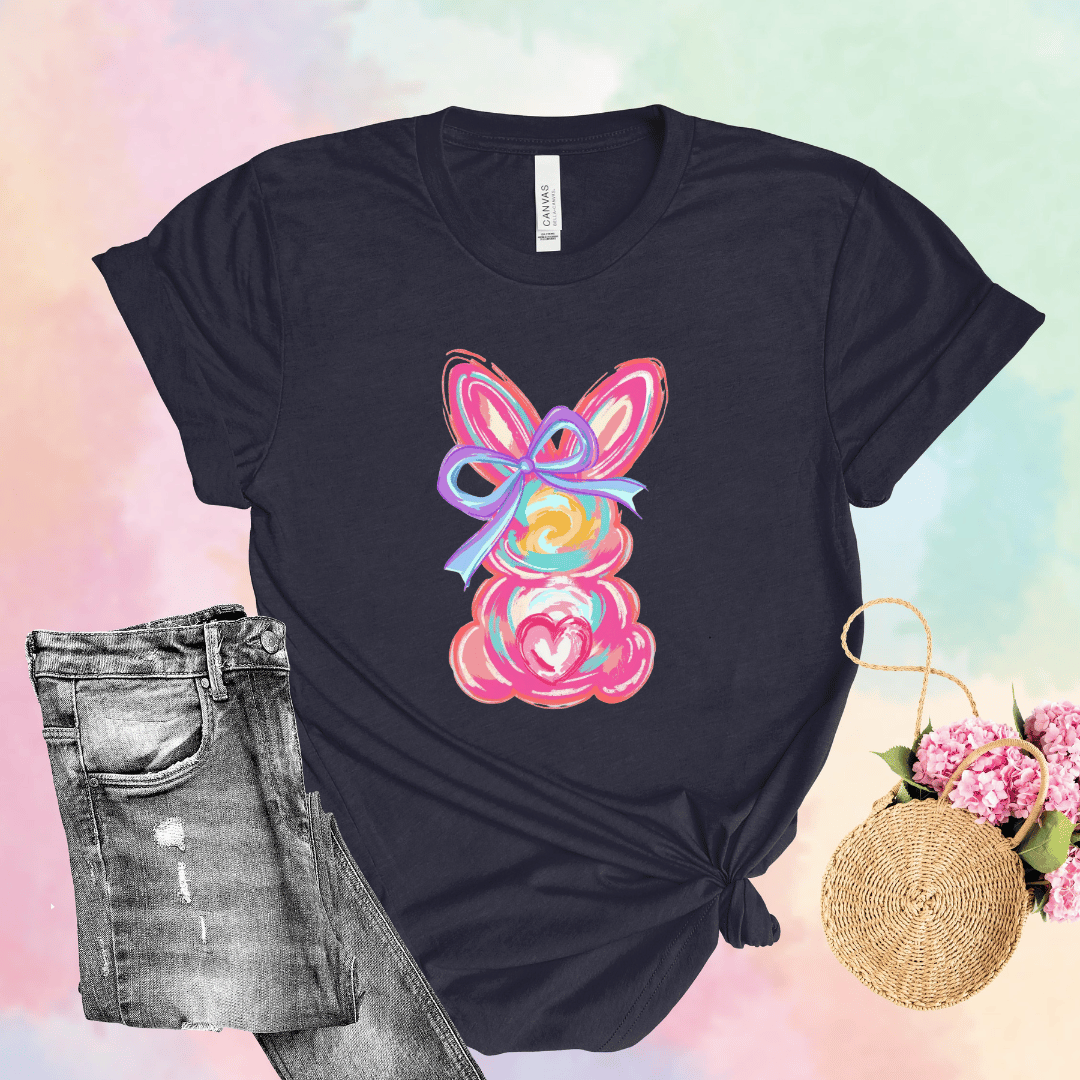 Colorful Painted Easter Bunny T-Shirt