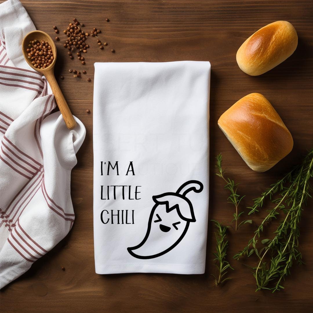 I'm A Little Chili Flour Sack Tea Towel