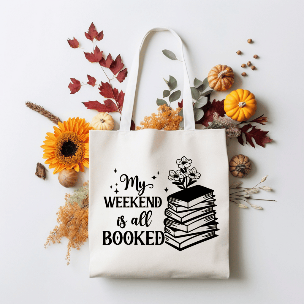 My Weekend is All Booked Canvas Tote Bag