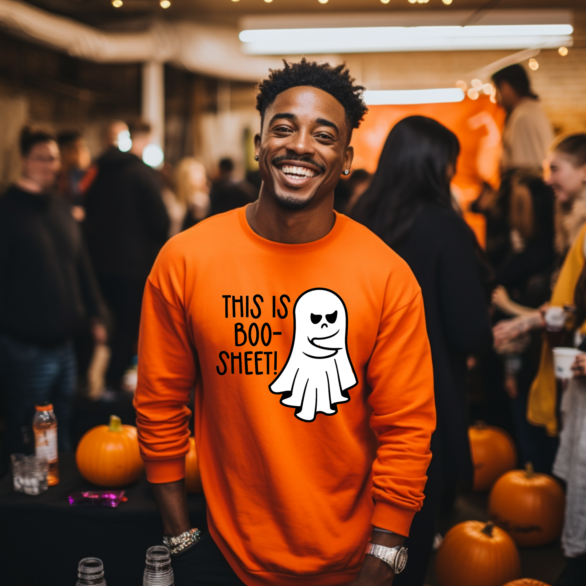 This Is Boo-Sheet! Ghostly Pun Halloween Sweatshirt