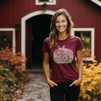 Floral Pumpkin Mandala T-Shirt