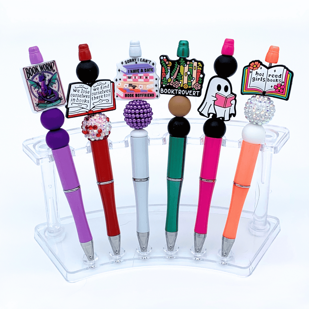 Bookish Beadable Pen with Silicone Beads