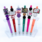 Bookish Beadable Pen with Silicone Beads