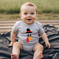 Two-Sided Thanksgiving Turkey Baby Bodysuit