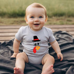 Two-Sided Thanksgiving Turkey Baby Bodysuit