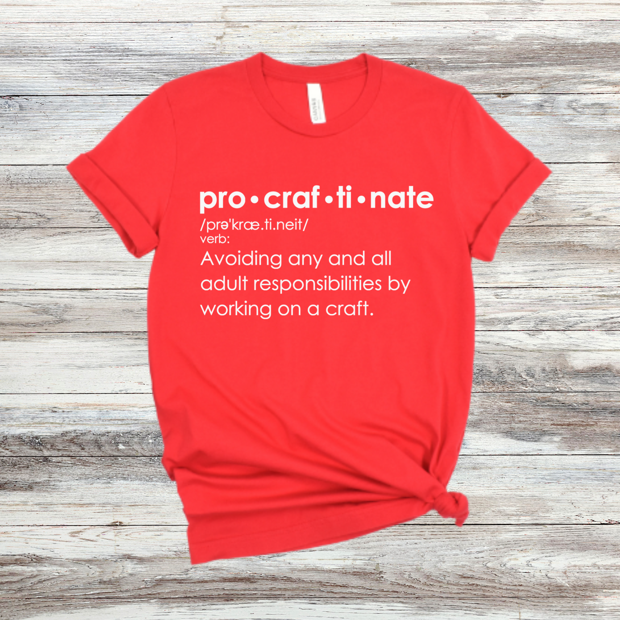 Procraftinate Definition T-Shirt