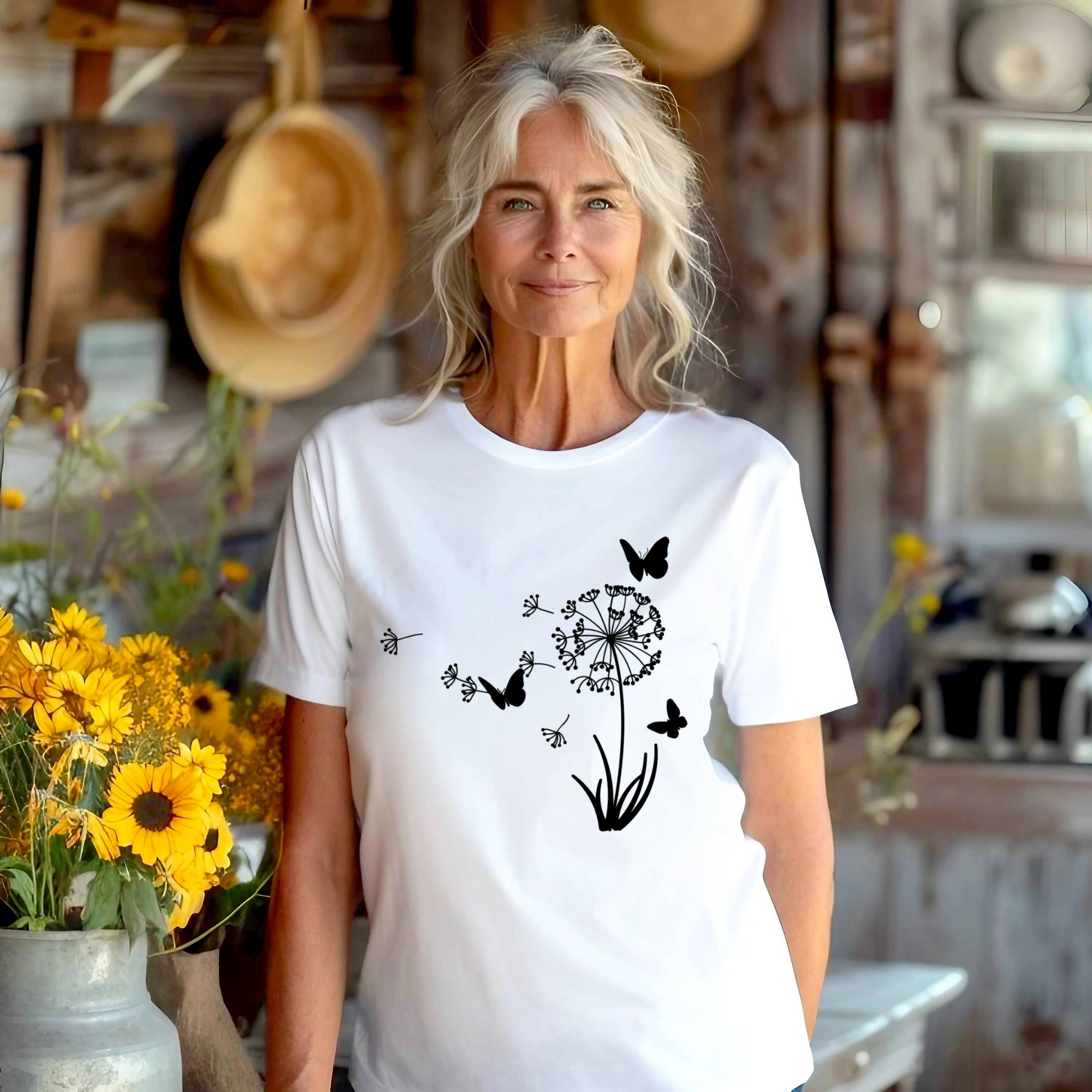 Dandelion Butterfly T-Shirt