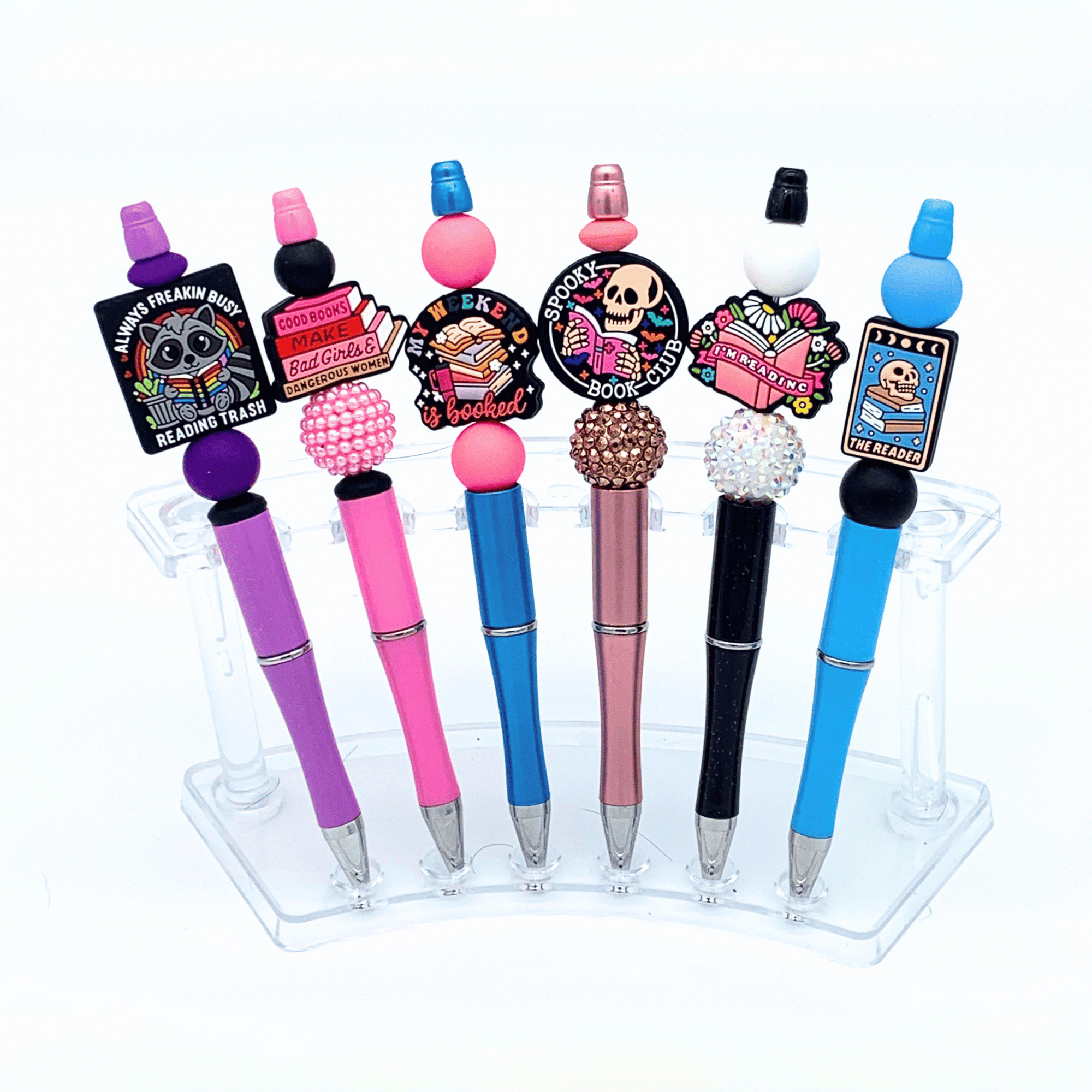 Bookish Beadable Pen with Silicone Beads