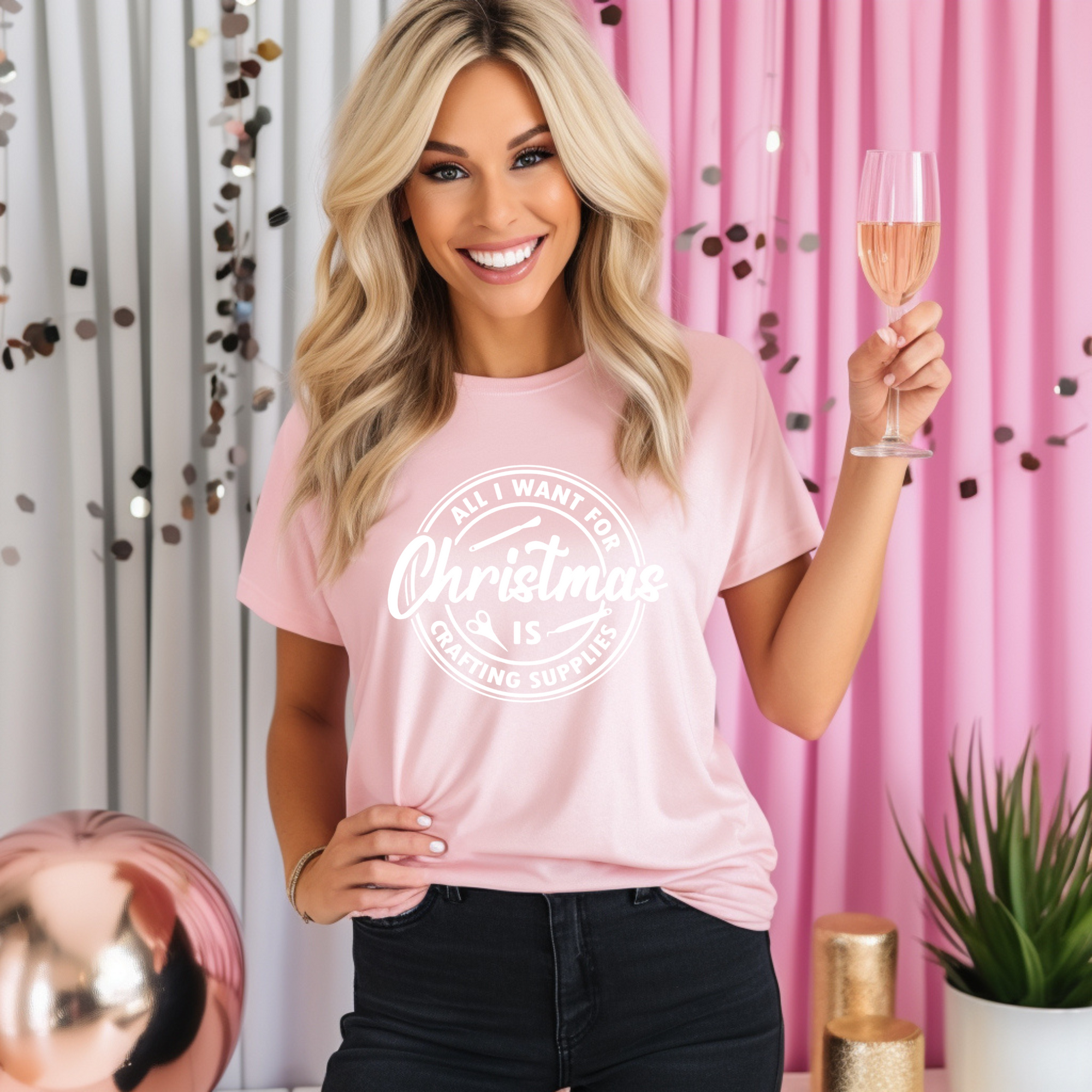 All I Want for Christmas Is Craft Supplies T-Shirt