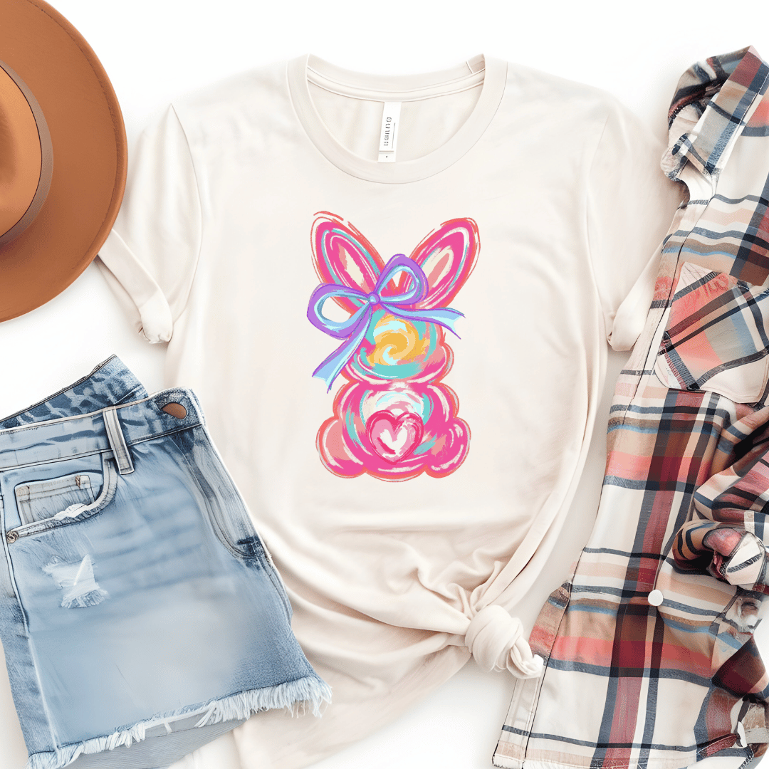 Colorful Painted Easter Bunny T-Shirt