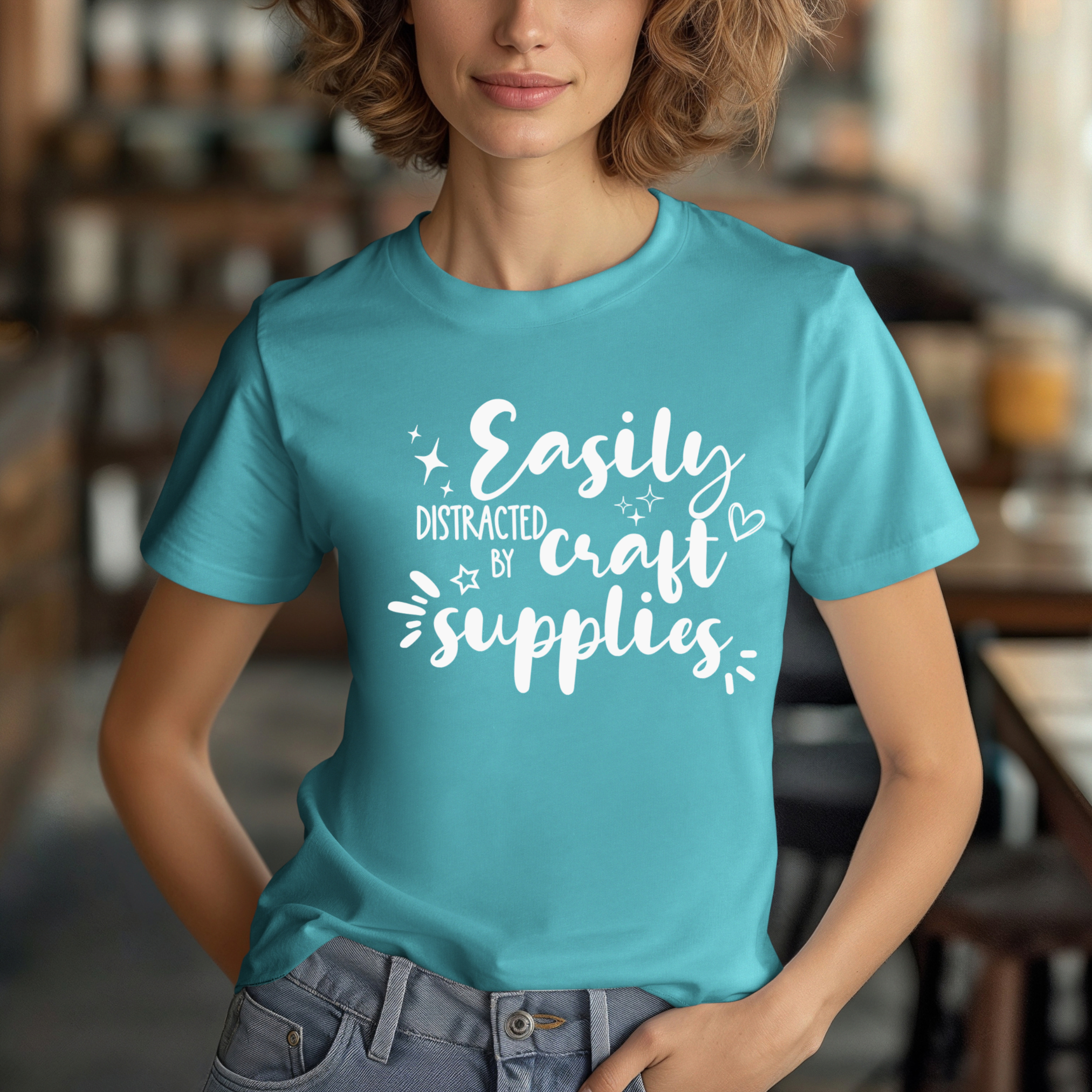 Easily Distracted by Craft Supplies T-Shirt