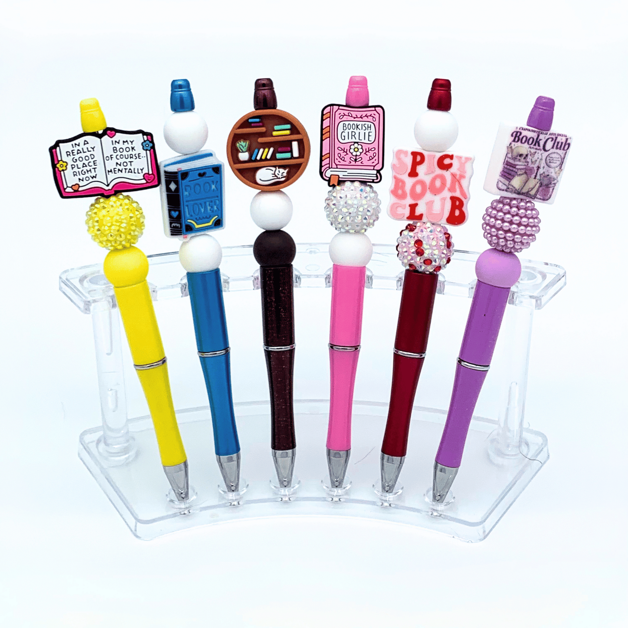 Bookish Beadable Pen with Silicone Beads