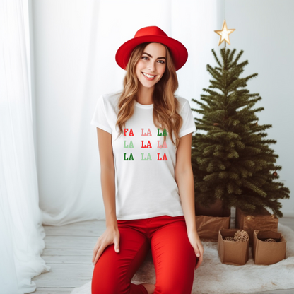 Fa La La La La Festive Christmas Shirt, Festive, Holiday, Christmas Party, Cheer, Gift