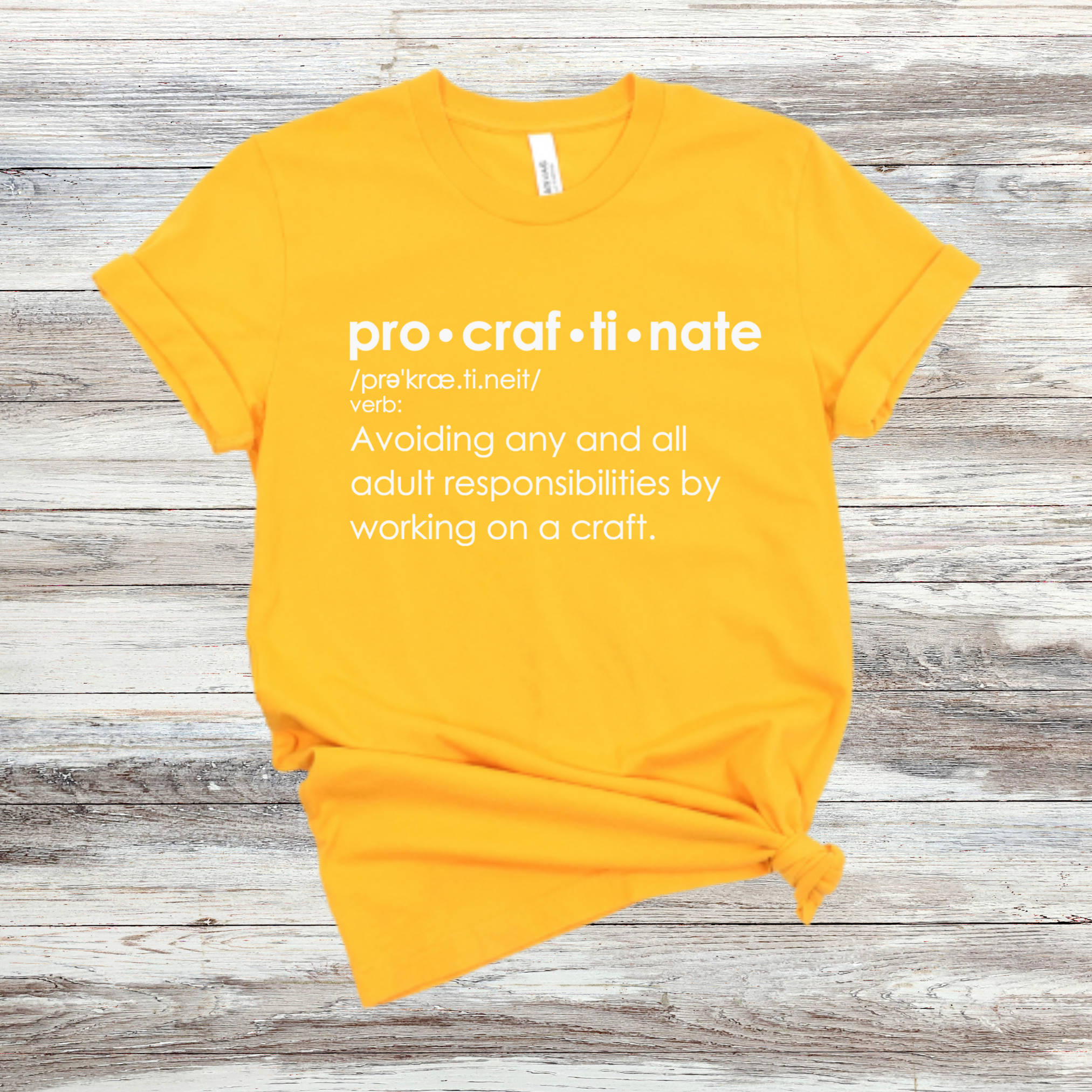Procraftinate Definition T-Shirt
