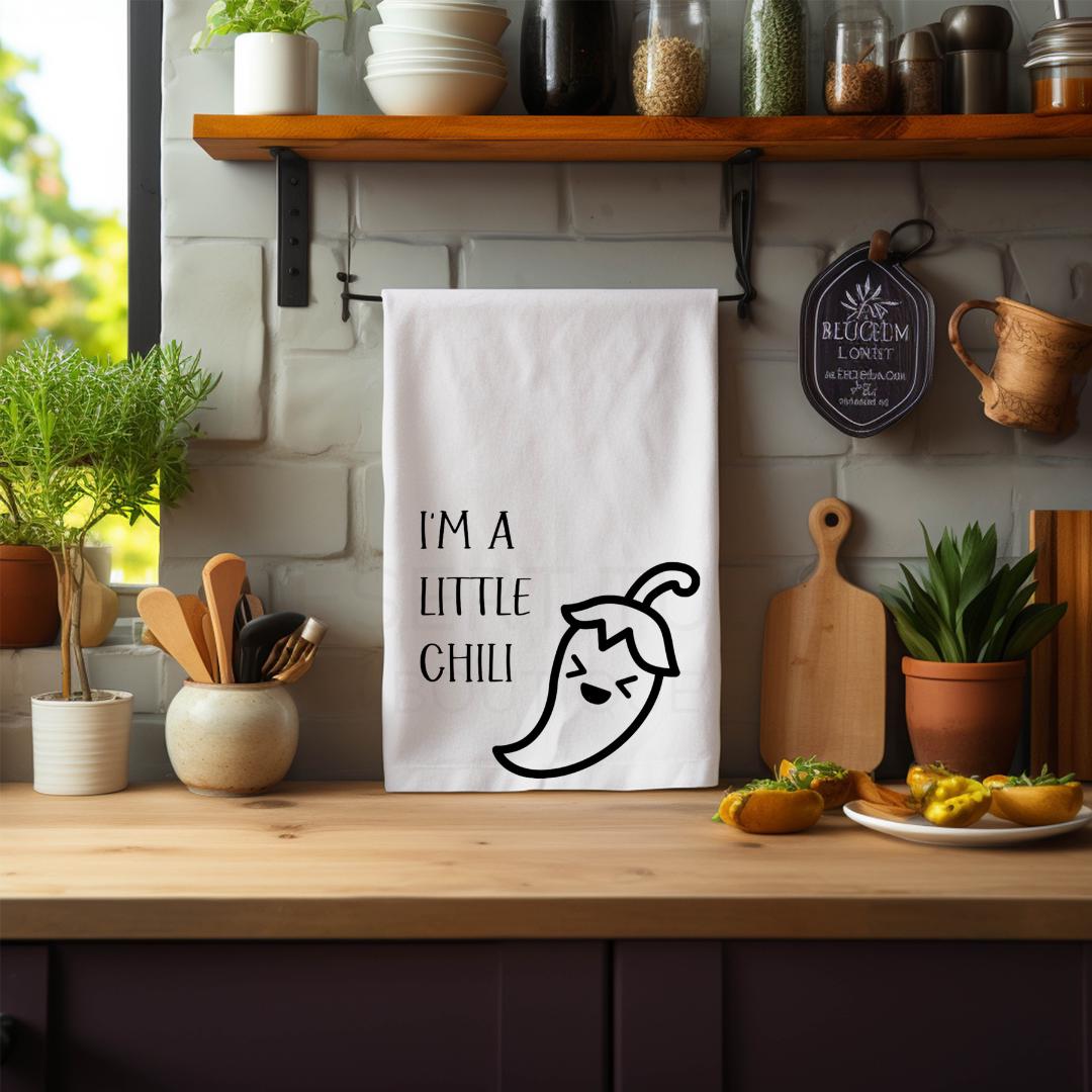 I'm A Little Chili Flour Sack Tea Towel