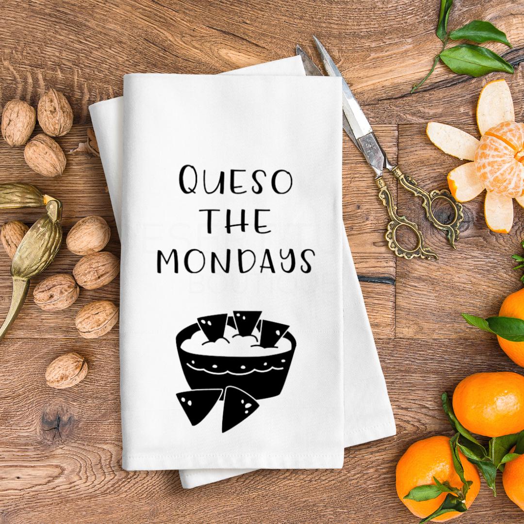 Queso The Mondays Flour Sack Tea Towel
