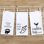 Set of 3 Funny Fiesta Mexican Flour Sack Tea Towels