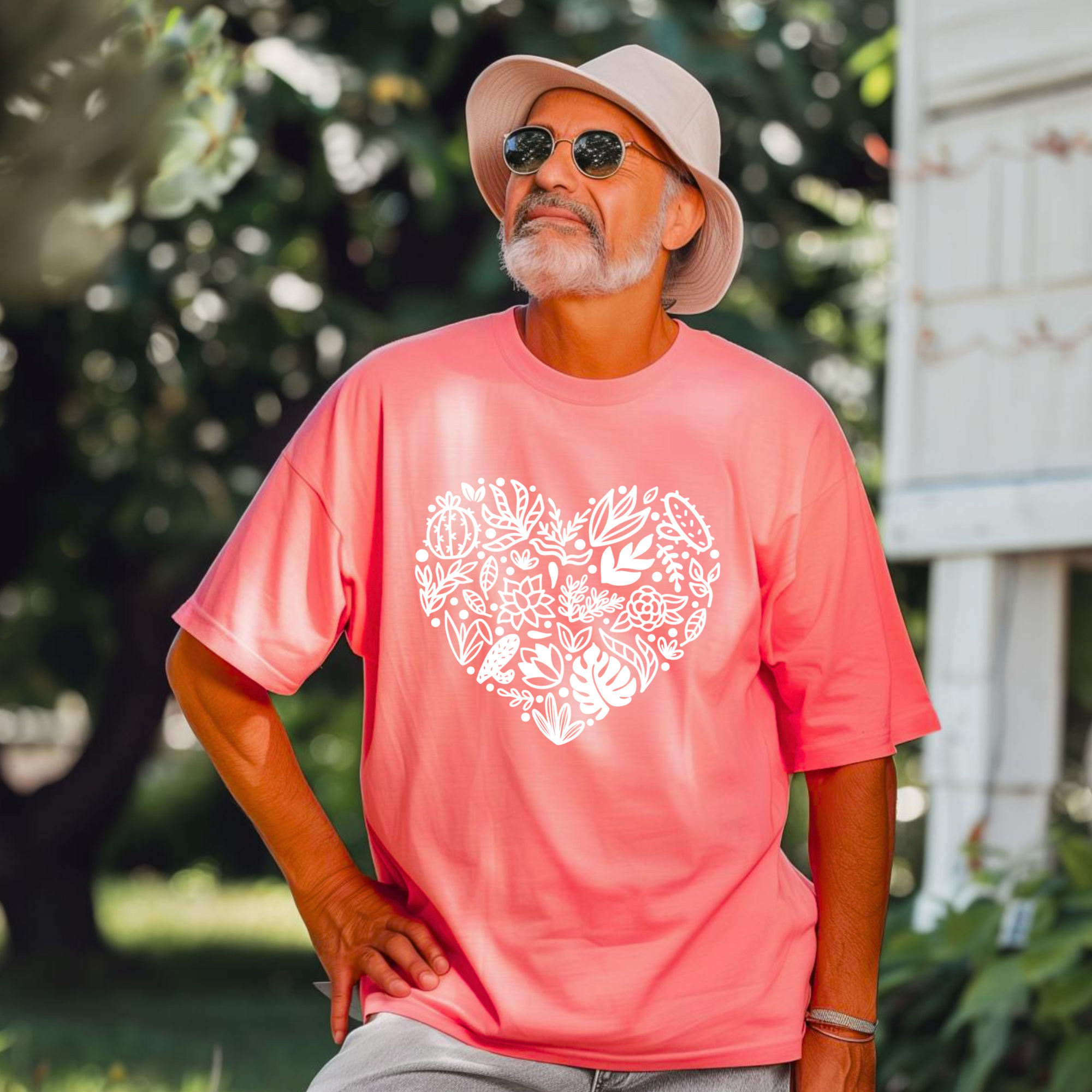 Botanical Heart Plant Lover T-Shirt