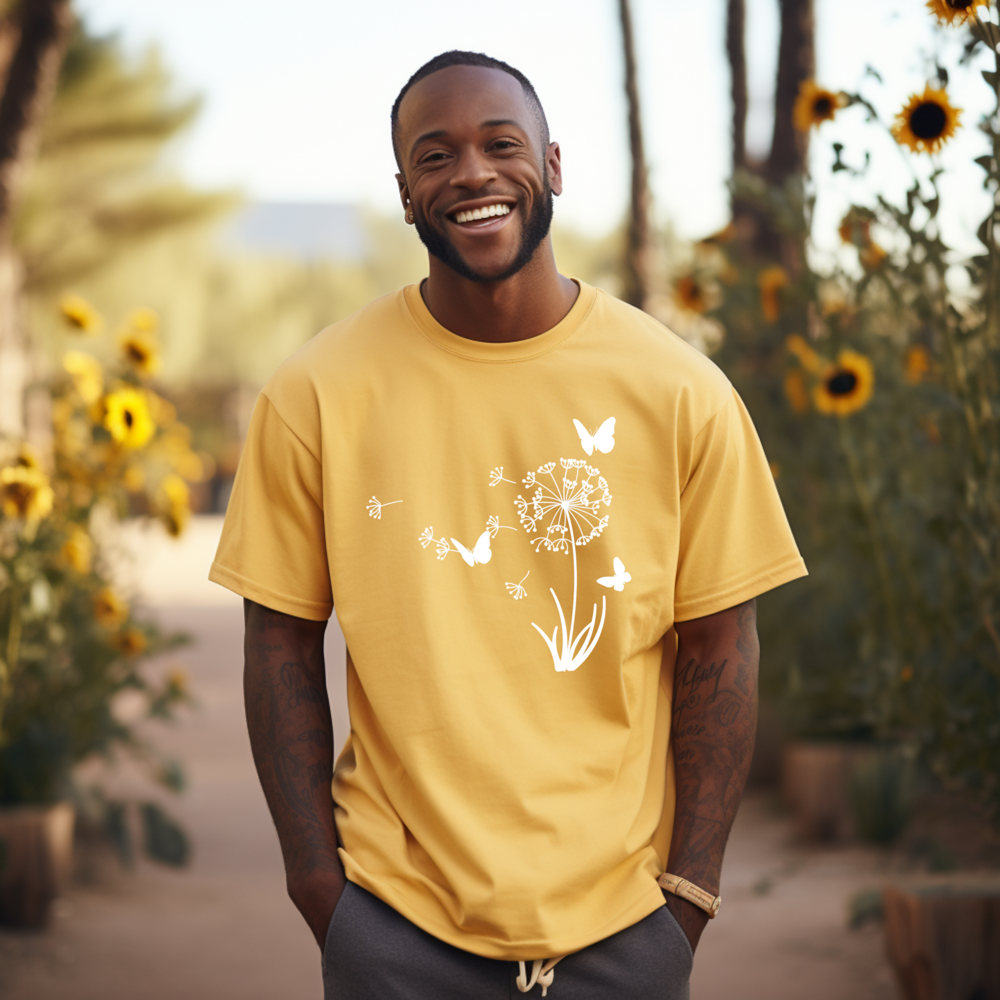Dandelion Butterfly T-Shirt