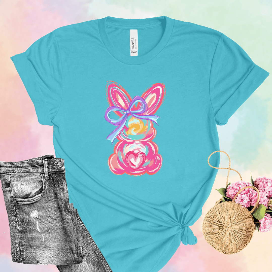 Colorful Painted Easter Bunny T-Shirt