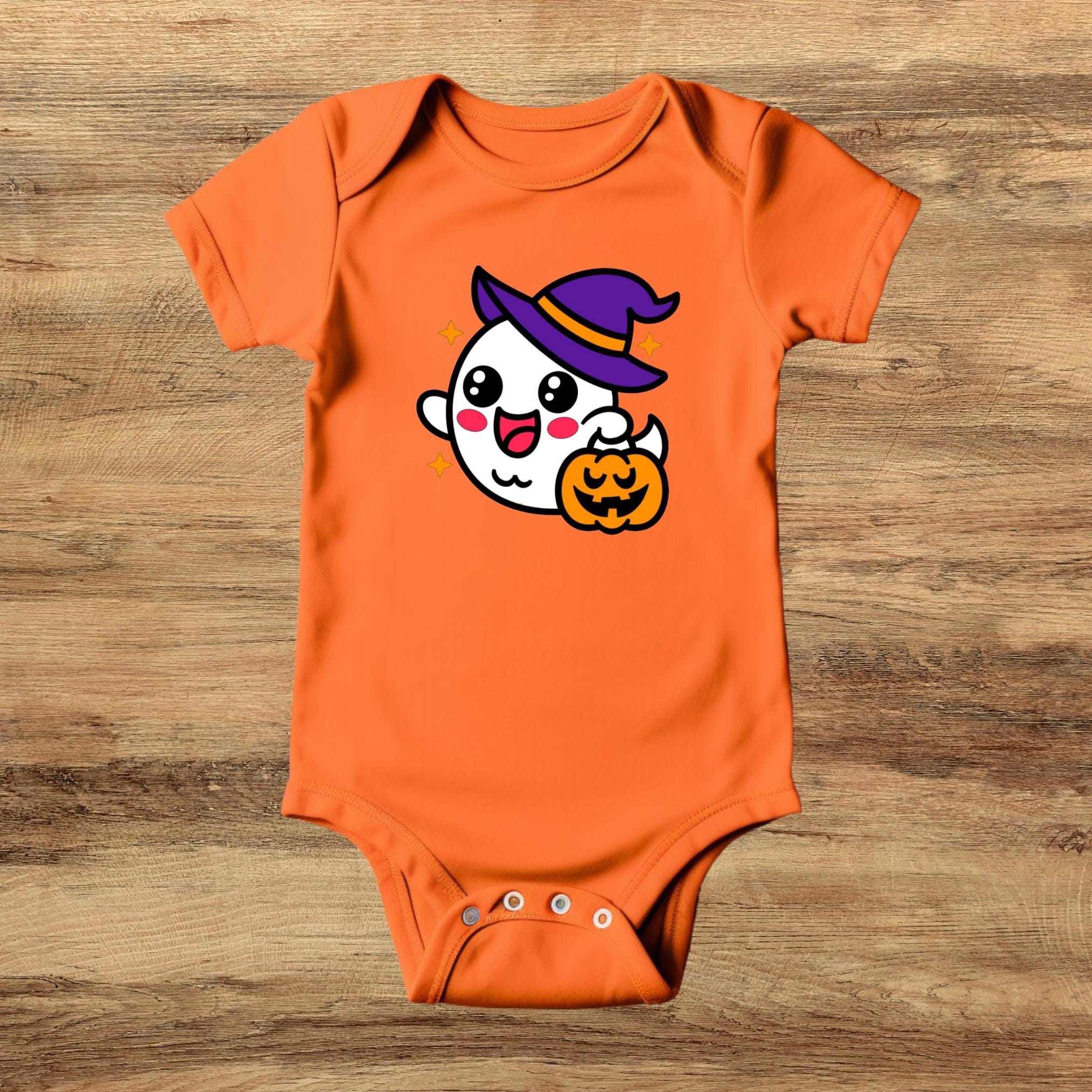Halloween Ghost Witch Baby Bodysuit