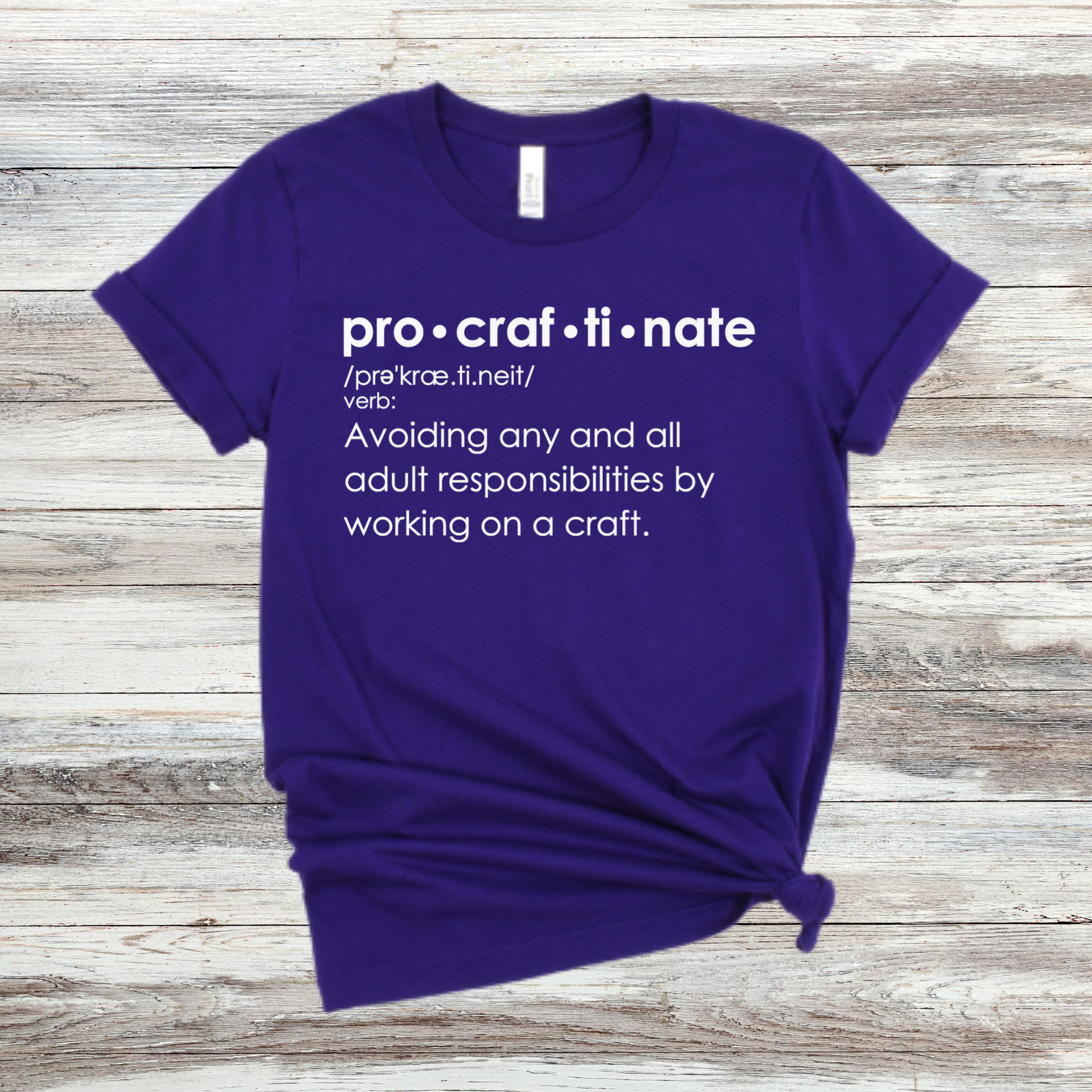 Procraftinate Definition T-Shirt