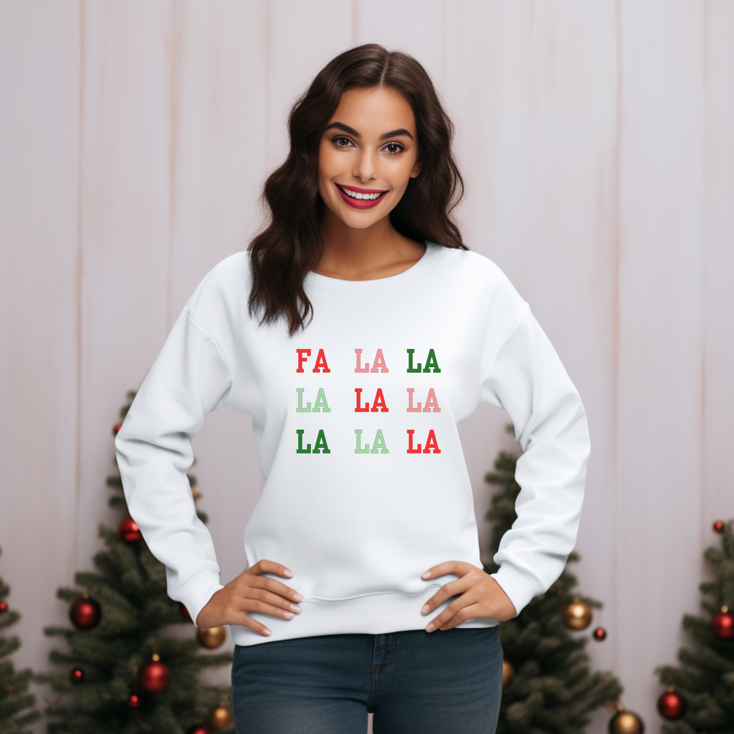 Fa La La La La Festive Christmas Shirt, Festive, Holiday, Christmas Party, Cheer, Gift