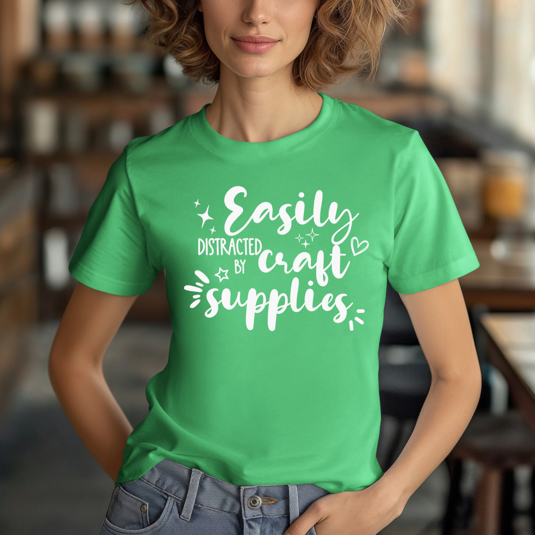 Easily Distracted by Craft Supplies T-Shirt