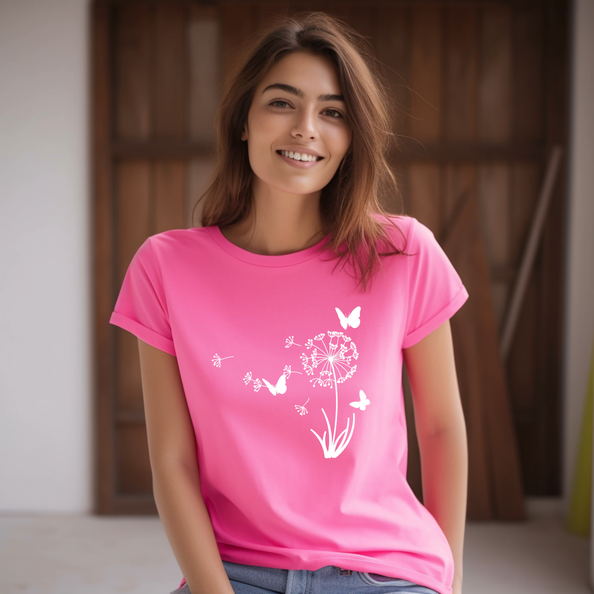 Dandelion Butterfly T-Shirt