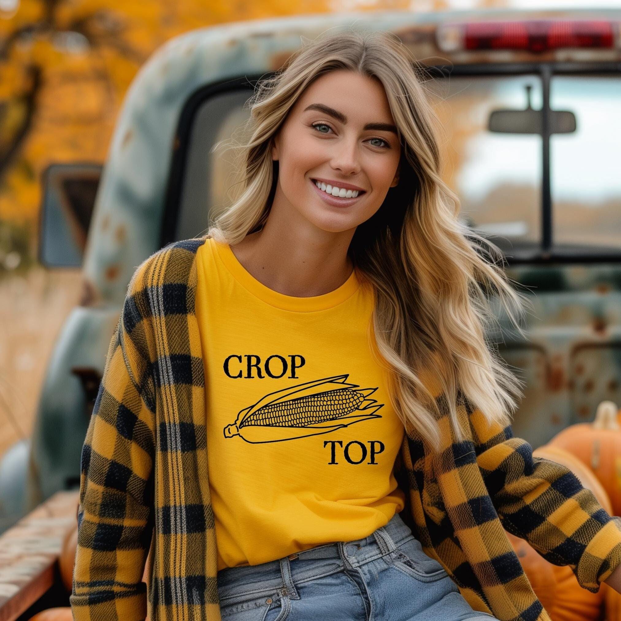 Corn Crop Top T-Shirt