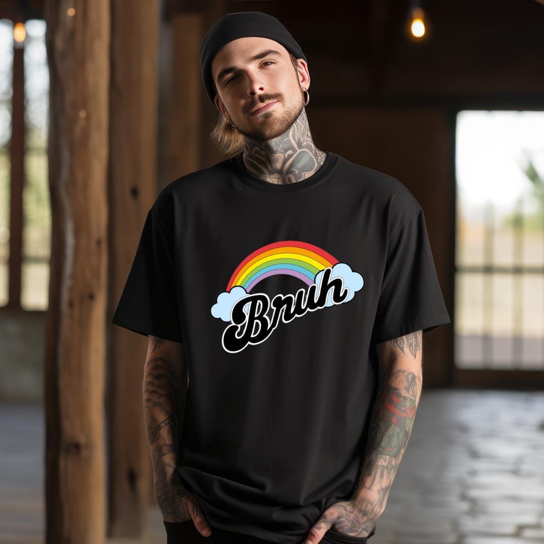 Rainbow Bruh Meme T-Shirt