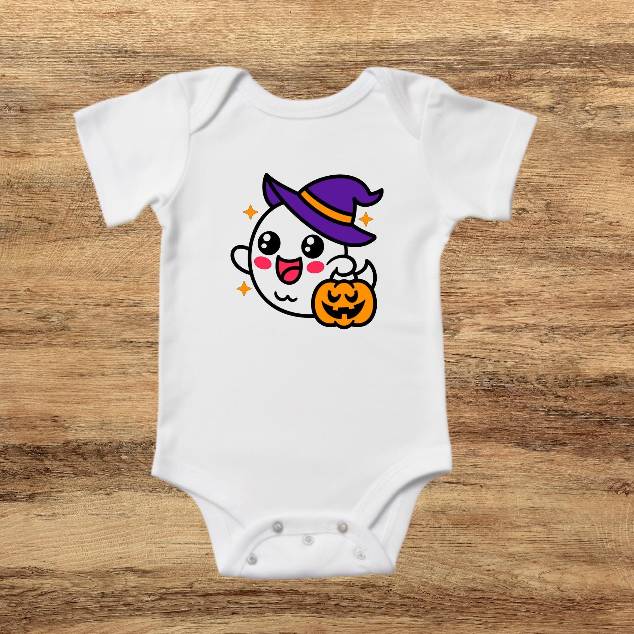 Halloween Ghost Witch Baby Bodysuit
